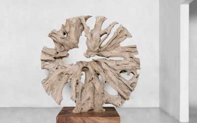 31 round root natural sculpture